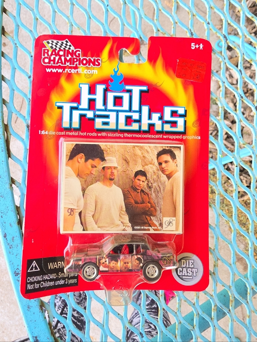 Vintage 2001 Racing Champions Hot Tracks 98 Degrees Die Cast Car